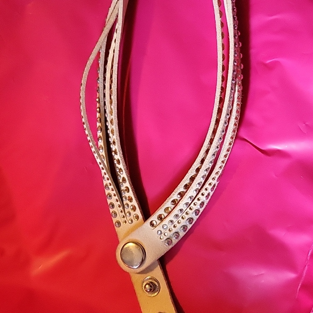 Beige slake bracelet